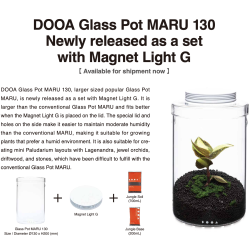 DOOA Glass Pot Maru 130 Magnet Light G Set