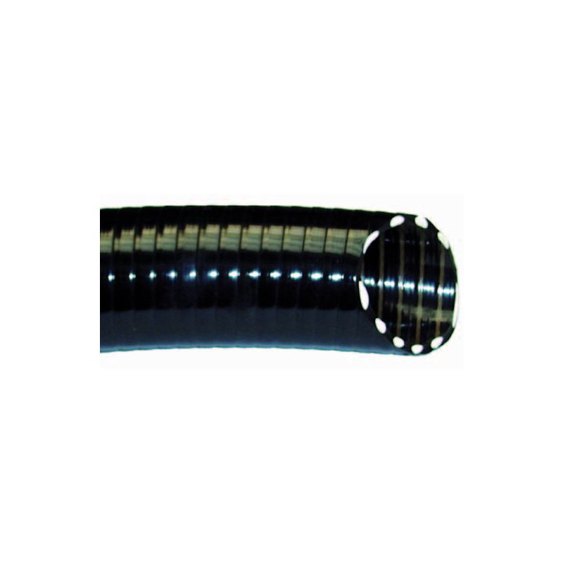 Black suction discharge hose 4 bars per meter