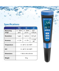 ARKA myAQUA® pH/TDS/EC – Meter
