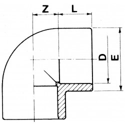 copy of Bogen 90 PVC Druck PN16