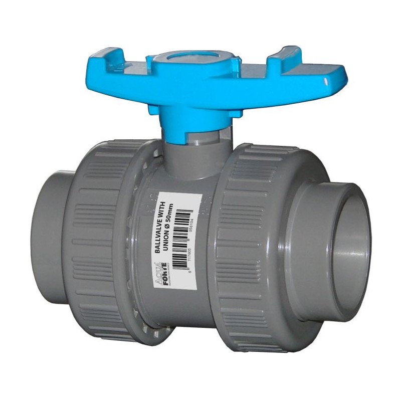PVC pressure PN16 double nut eco ball valve