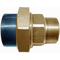 PVC fitting 3/3 50mm x 1½" male brass